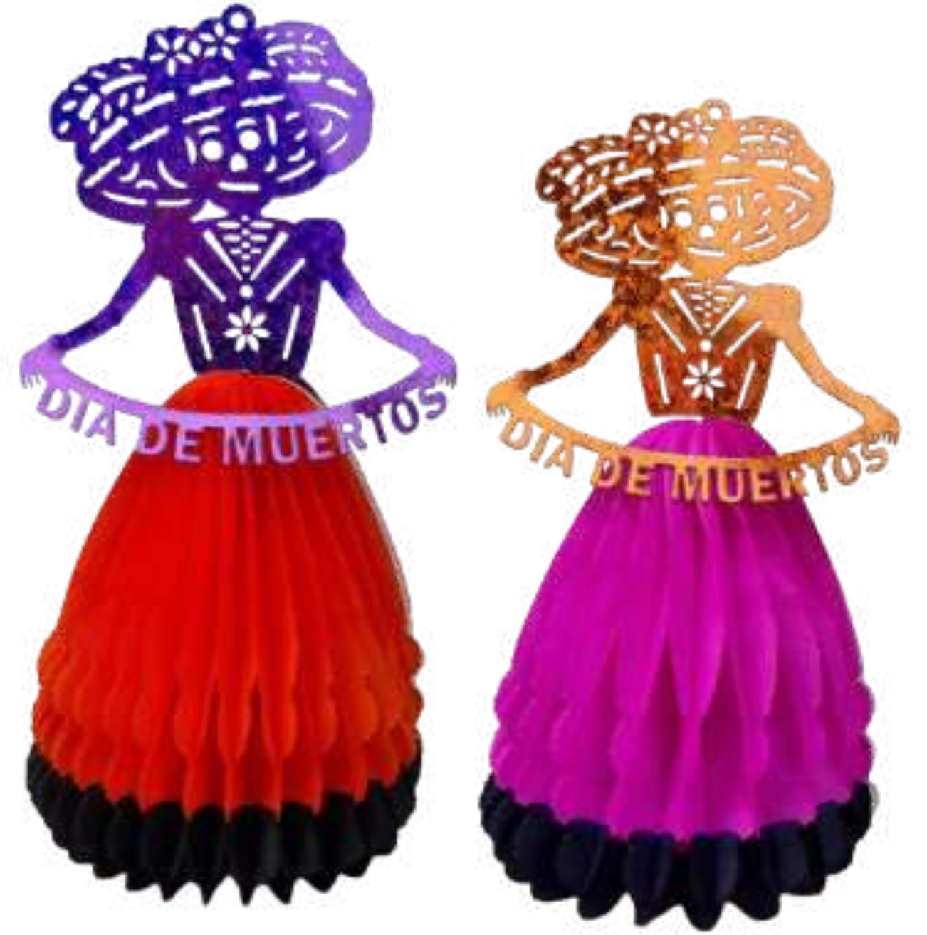 Catrina con letrero