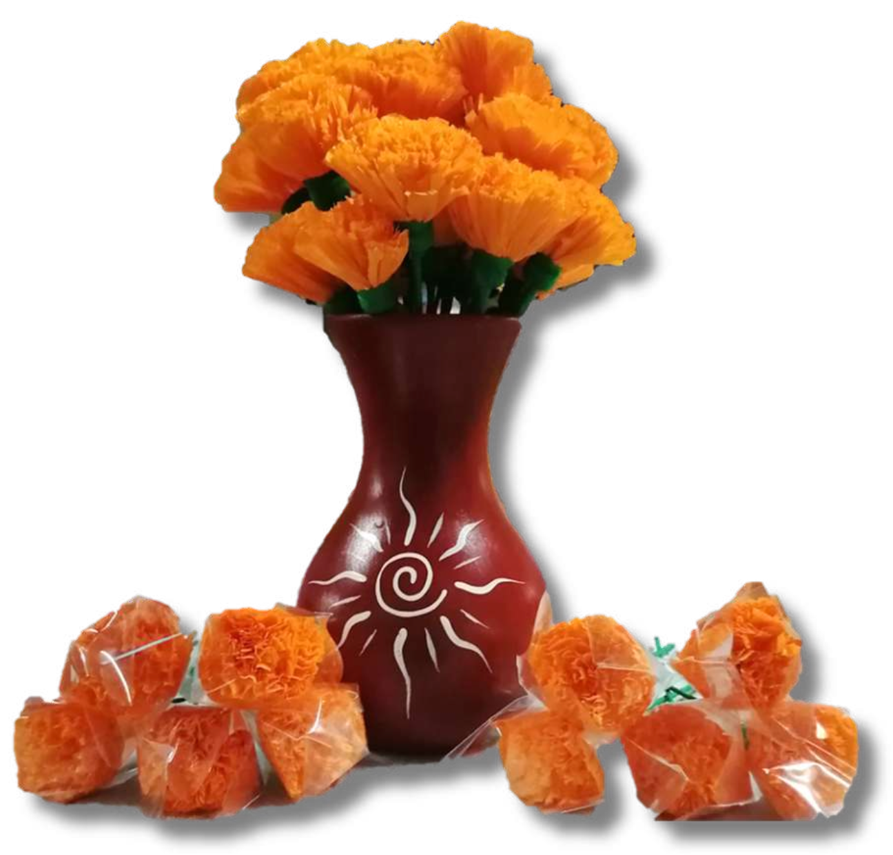 Docena de flores de cempasúchil